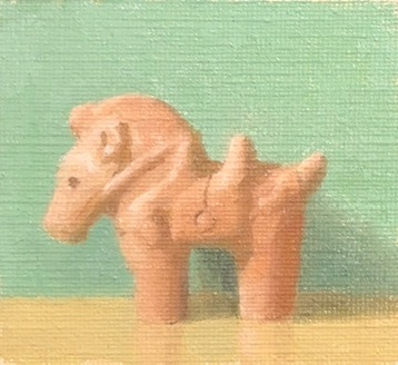 馬の埴輪 / Haniwa Horse / 2025 / oil on canvas