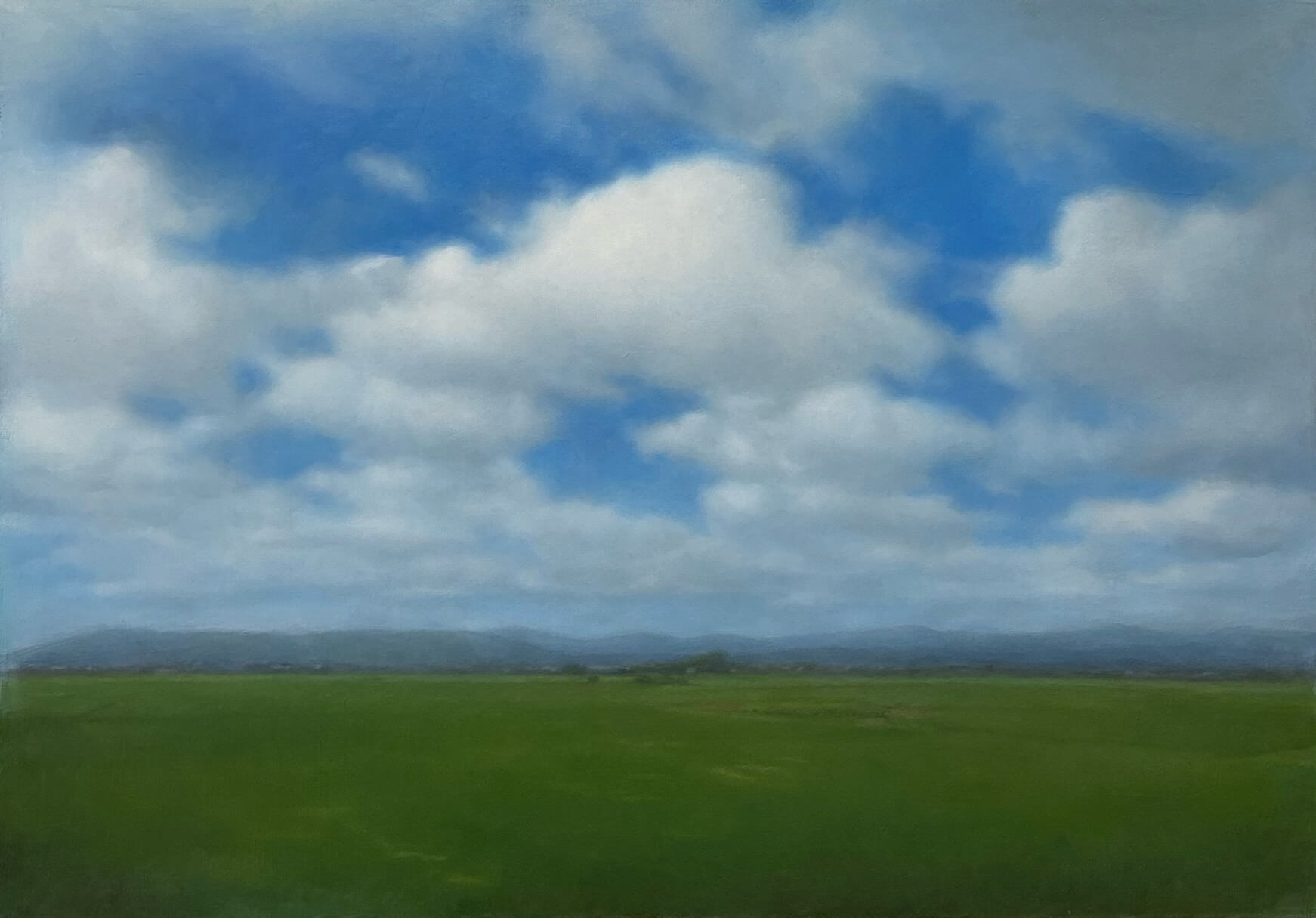 雲のある風景 / A Landscape with Clouds / 2026 / キャンバスに油彩 / 45.5×65.2cm(M15)