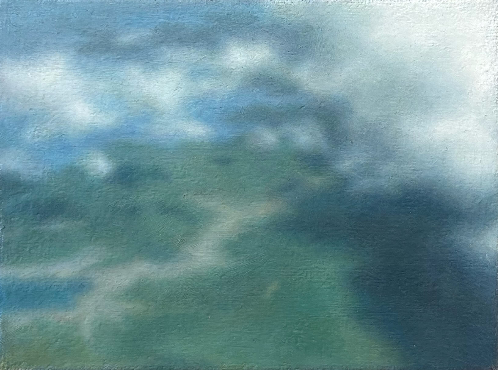 空からの風景 / A View from the Sky / 2026 / キャンバスに油彩 / 10.0×13.0cm